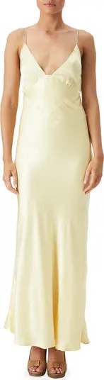 Capri Diamanté Strap Satin Slip Dress | Nordstrom