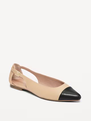 Faux-Leather Slingback Ballet Flat | Old Navy (US)