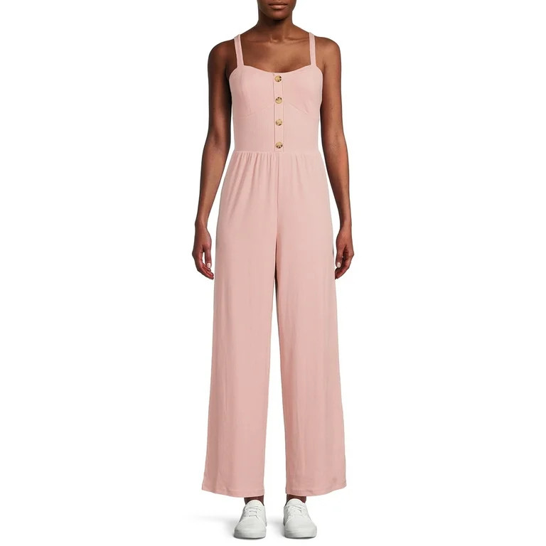 No Boundaries Juniors' Bra Cup Jumpsuit - Walmart.com | Walmart (US)