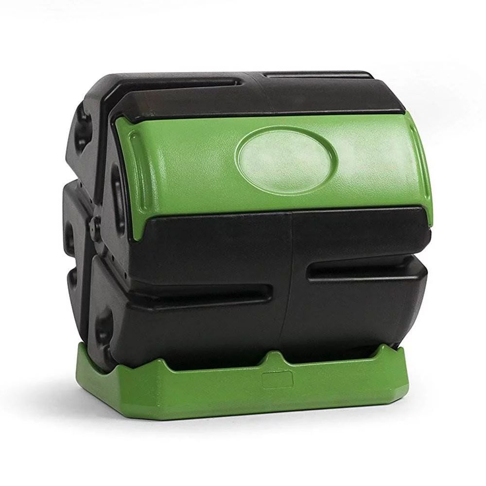 Hot Frog 37 Gal. Recycled Plastic Compost Tumbler - Black & Green | Walmart (US)