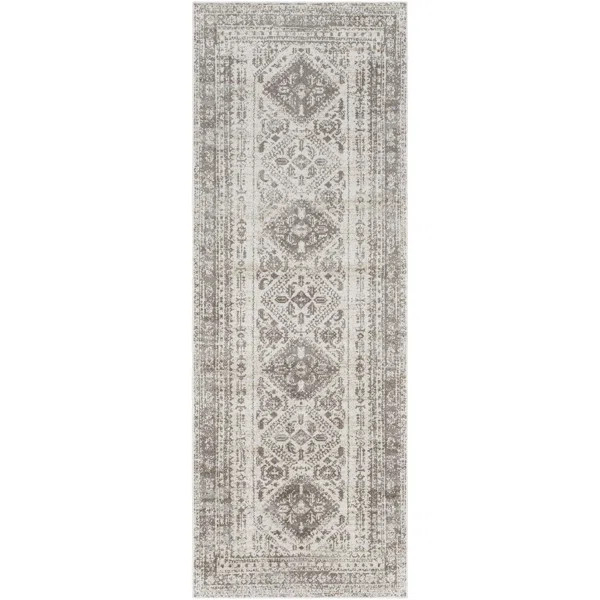 Dickison Machine Washable Oriental Dark Brown/Gray Area Rug | Wayfair North America