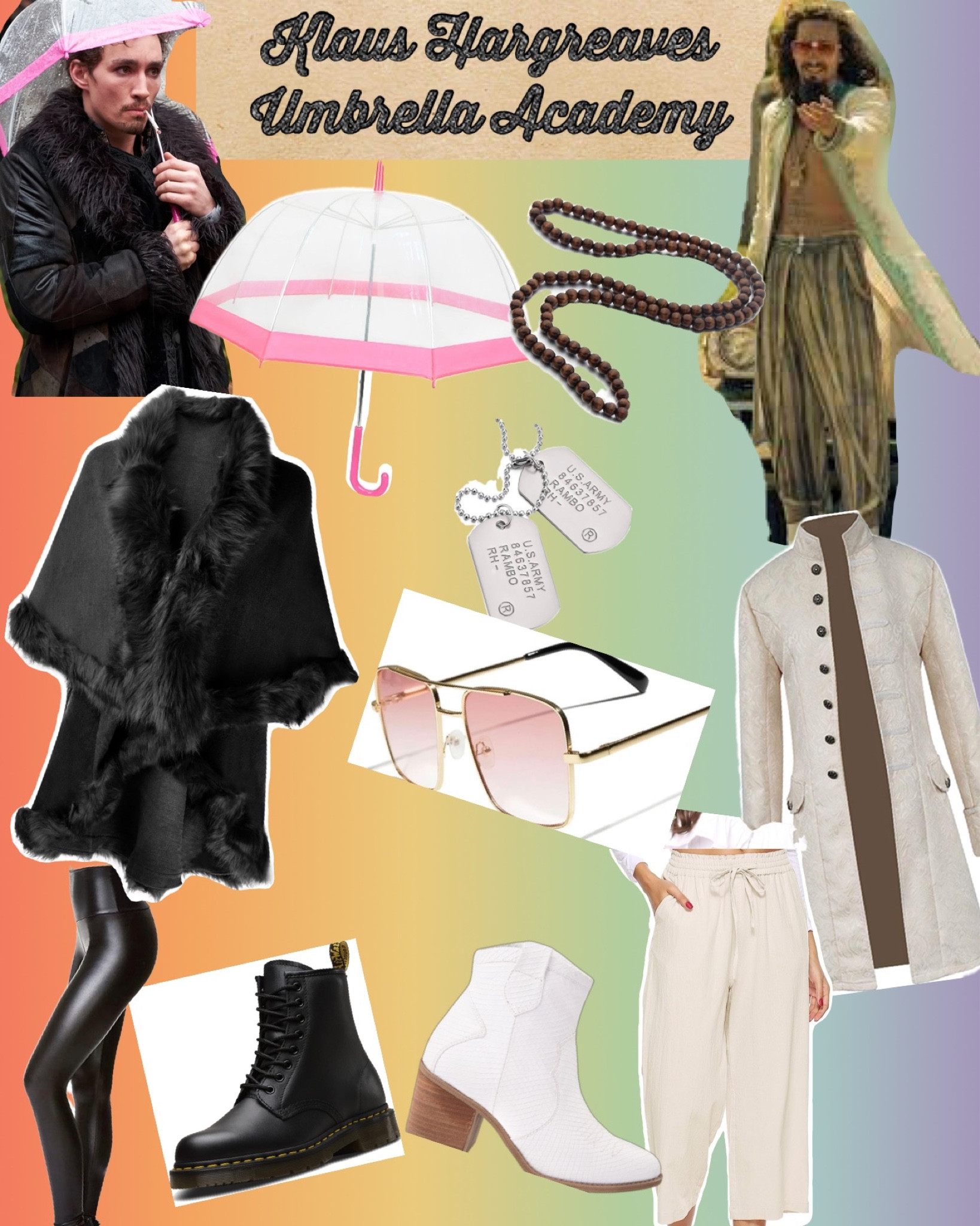 Halloween Costume Ideas: Klaus Hargreaves, Umbrella Academy 
Disney bound, Disney, cosplay, costumes, dress up, make believe, Mickey Mouse, Minnie Ears, magic, universal studios, Harry Potter, umbrella academy, Klaus Hargreaves, Fleur Delacour, princess, rapunzel, Wonder Woman, Pixar, theme parks, 

#LTKSeasonal #LTKHoliday