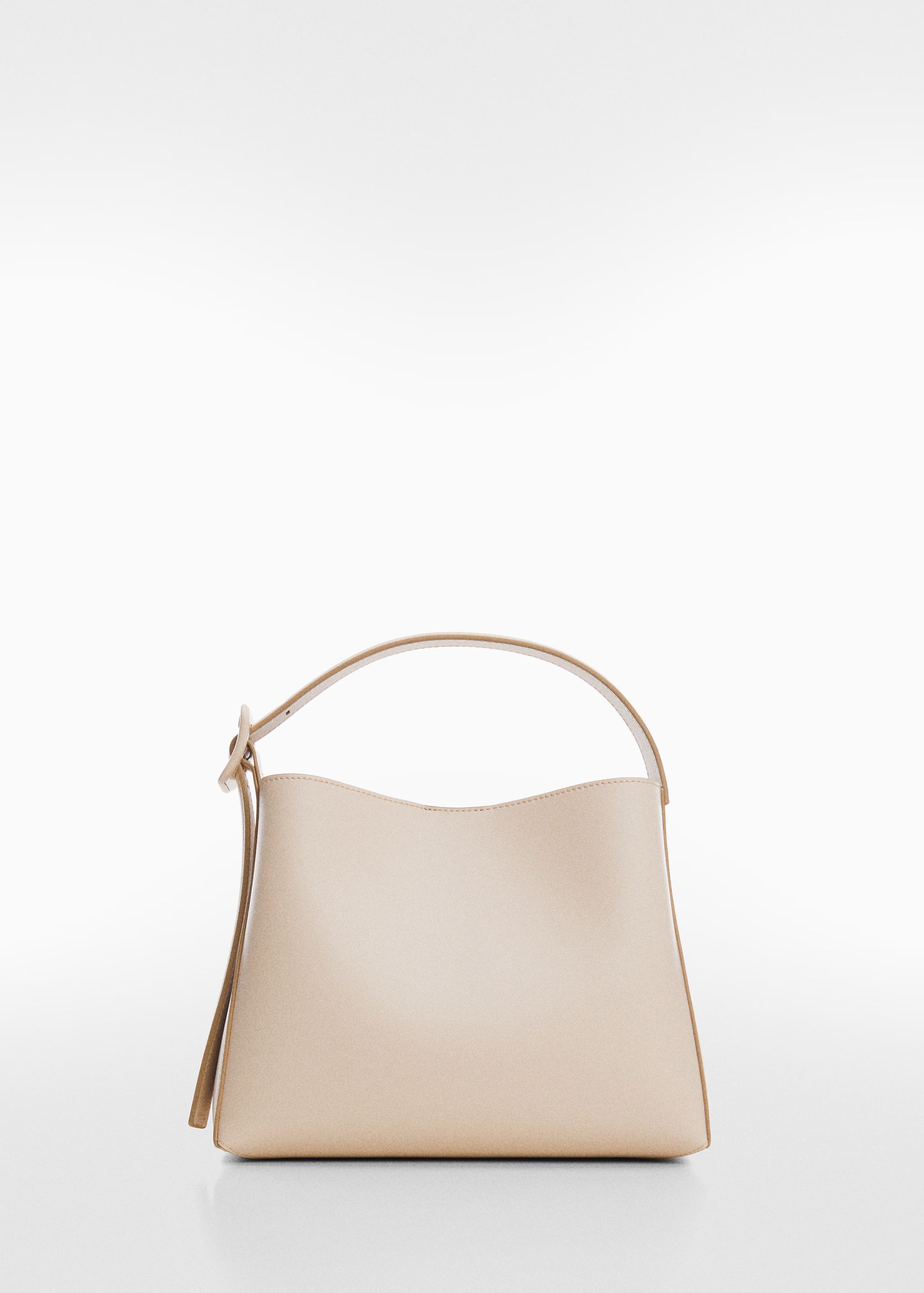 Shopper bag with buckle - Woman | MANGO USA | MANGO (US)