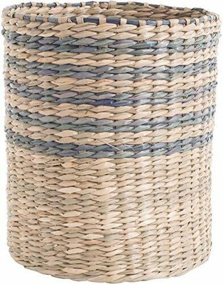 Farmhouse Decor Natural Sea Grass Kitchen Utensil Holder, Grey Accents  | eBay | eBay US