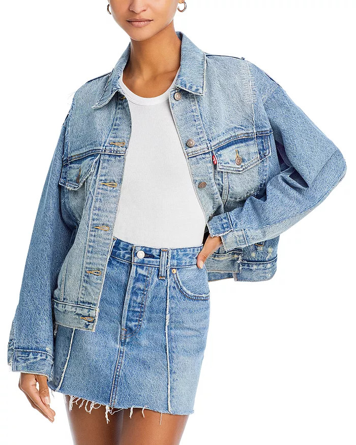 Levi's 90s Repaired Denim Trucker Jacket Back to results -  Women - Bloomingdale's | Bloomingdale's (US)