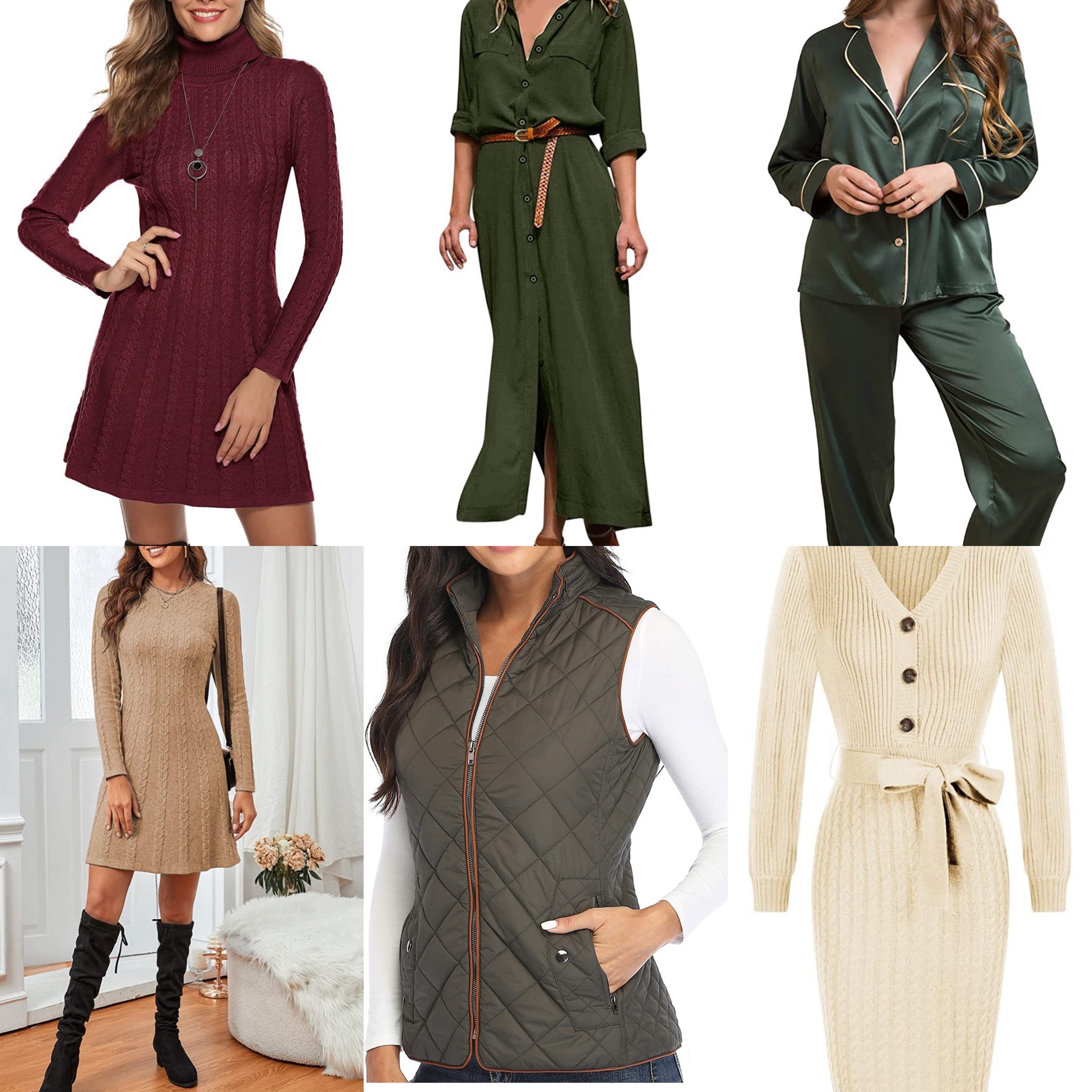Amazon finds for autumn 🍂 
#autumn #ltkfall #amazonfinds
#amazon #pyjamas #knitdresses #waistcoat

#LTKeurope #LTKSeasonal #LTKunder100
