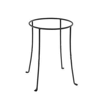 ACHLA Designs Powder Coated Finish Iron Indoor Planter Stand Black 13.25"x13.25"x18" | Target