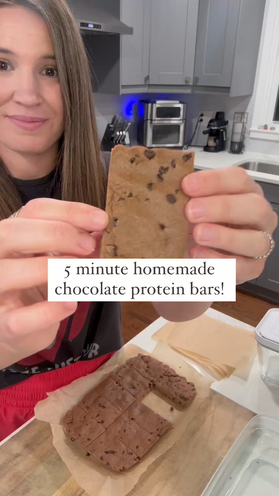 My kids love protein bars- but my bank account doesn’t 😂🤣

I’ve been sharing my homemade alternative recipes and this one is a must! 

Lets compare: 
❌ Store bought: $1.60 per bar.

✅ My version: roughly $1.20 per bar 

Compared to just one purchase of a box of 12 bars my version would save you almost $5! Imagine how much that adds up over time 😳 if you buy a box weekly that’s $20 in saving a month.

If you’re new here my entire account is about helping families check off boxes like: saving time in the kitchen, saving money on groceries, and eating simpler (often healthier) alternatives! 

I wrote you an entire Cheap & Easy Snack Guide with over 30 recipes for yummy snacks you can make at home to help save money on groceries! Find the Etsy link in my bio! 

Choc Protein Bars: (makes 18 bars)
4 scoops levels double chocolate protein 
3/4C almond flour 
3/4c maple syrup 
2 cup peanut butter 
4 tsp vanilla extract 
1/2 cup mini chocolate chips 
6 tbsp cocoa powder 
1/2 tsp salt 

1.Mix together 
2.Press into an 9x13 & refrigerate
3.Cut into 18 bars- store in airtight container in fridge

#healthieralternatives #healthiersnacks #homemadesnacks

#LTKKids #LTKHome #LTKFamily