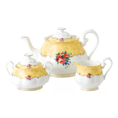 100 Years of Royal Albert 42 oz. Bone China Teapot | Wayfair Professional