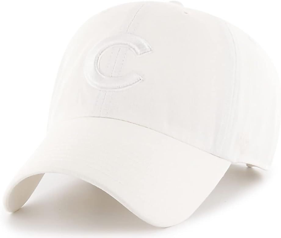 '47 MLB White/White Clean Up Adjustable Hat Cap, Adult One Size | Amazon (US)