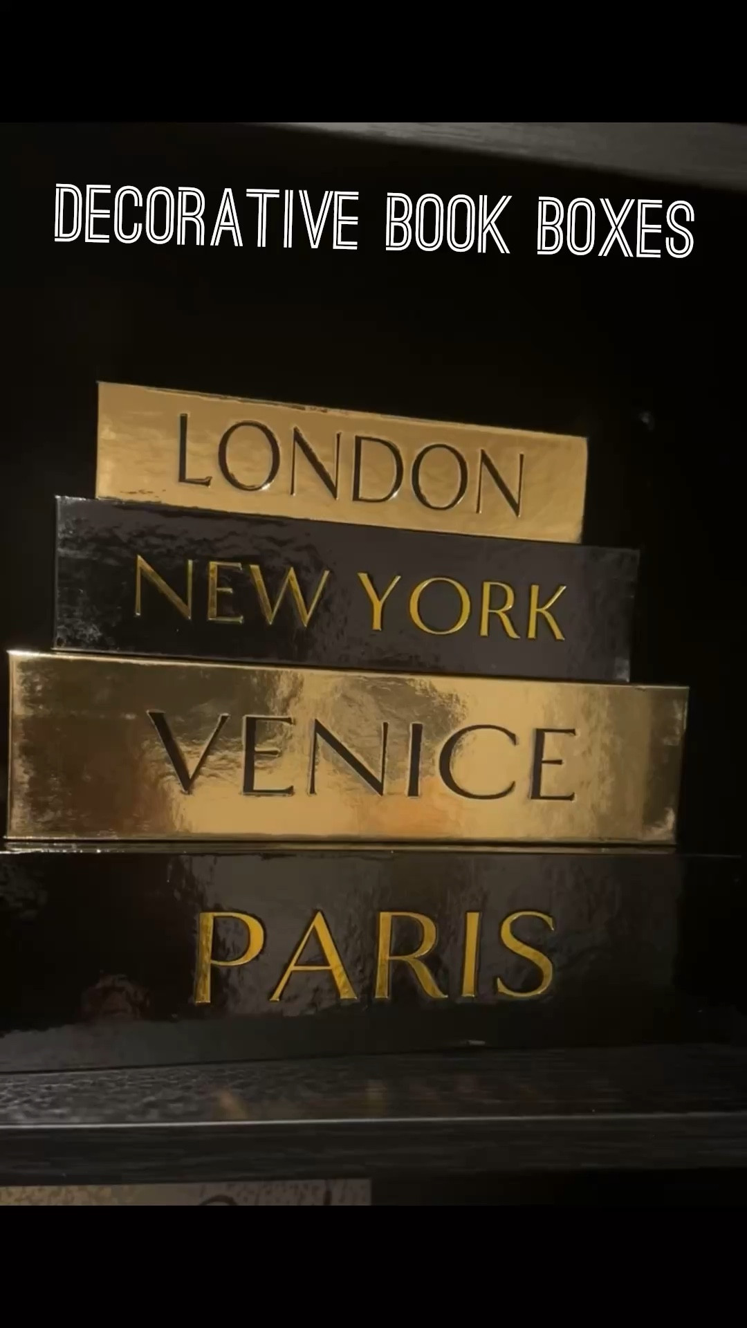 A little pop goes a long way. These black + gold faux book boxes were the perfect touch for my office shelves—sleek, modern, and just enough personality without breaking the vibe. Stylish storage that looks like décor? Yes please.


#OfficeDecor #BookshelfStyling #HomeOfficeInspo #ShelfDecor #ModernHomeDecor #BlackAndGoldDecor #AmazonFinds #AmazonHome #DecorativeBooks #HomeStyling #LTKHome #LTKFinds #ShelfieStyle #NeutralHomeDecor #OfficeMakeover #HomeDesignIdeas #InteriorDetails #DecorLover #HomeAesthetic #StyledSpaces

#LTKHome