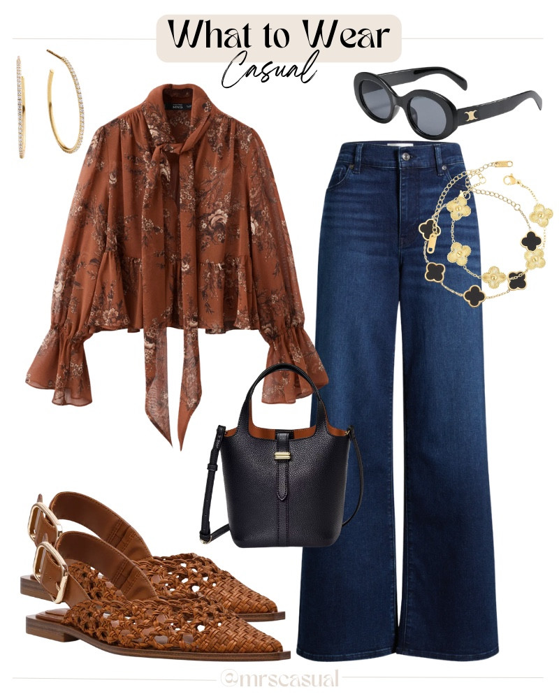 Such a flattering everyday combo 🤎 heels or flats with this? I’m a flats girl 

#LTKSeasonal #LTKmomlife #LTKOver40