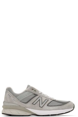 Grey Made In US 990v5 Sneakers | SSENSE 