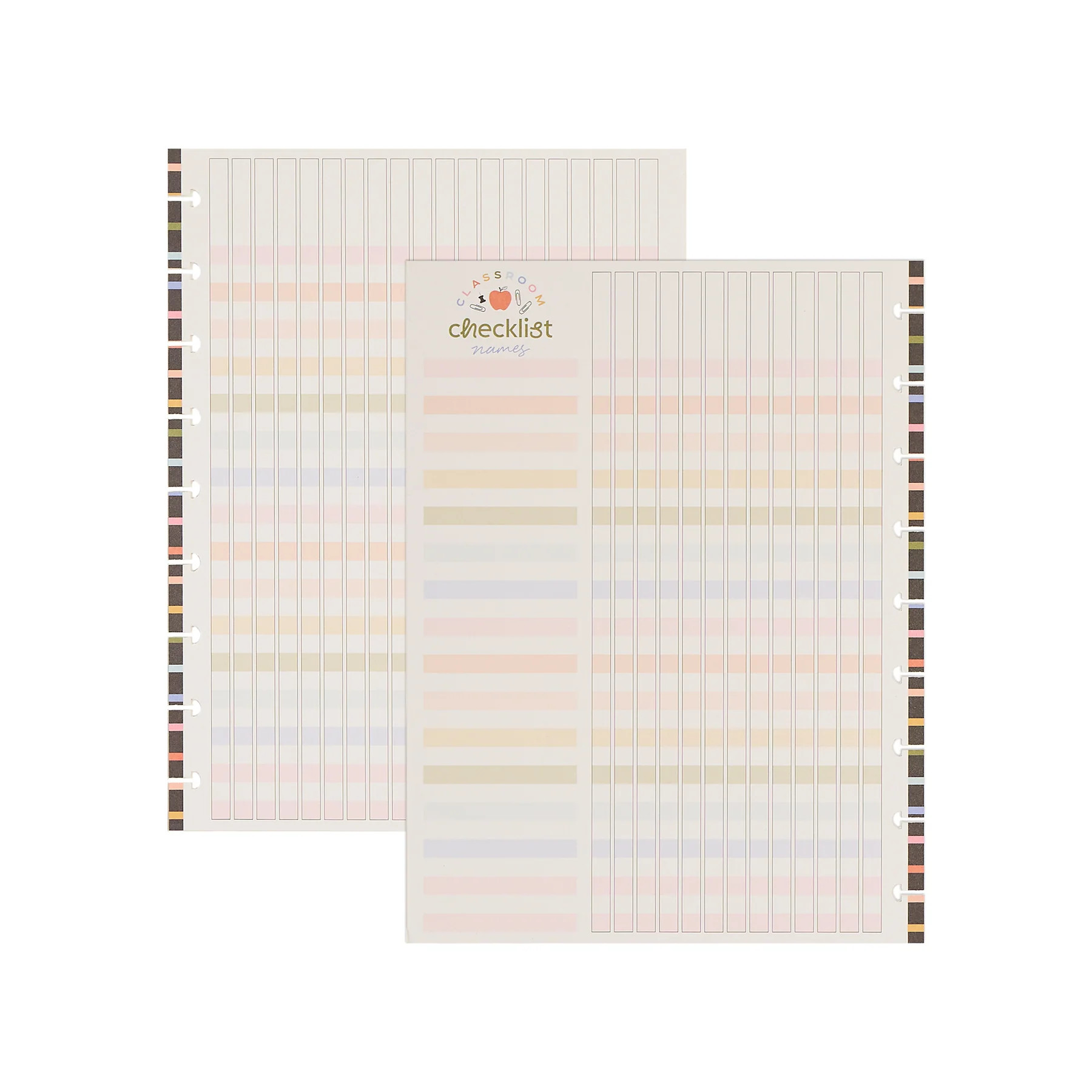 School Doodles - Classic Teacher Checklist Filler Paper - 40 Sheets | Happy Planner