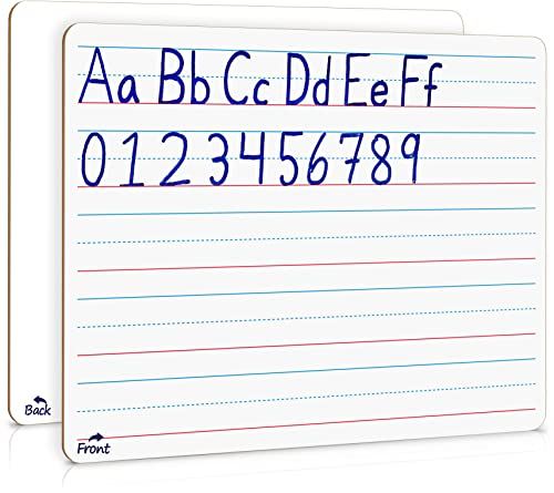 Double Sided Whiteboard Lined Dry Erase Board for Kids Ruled Writing Board Handwriting Practice f... | Amazon (US)