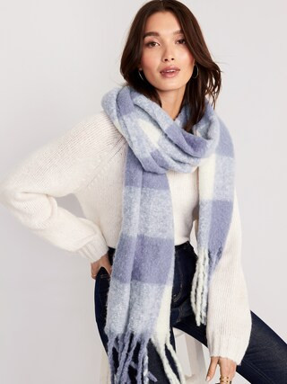 Cozy Soft-Brushed Patterned Scarf for Women | Old Navy (US)