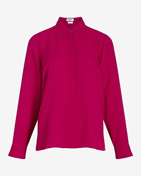 Solid Portofino Shirt | Express