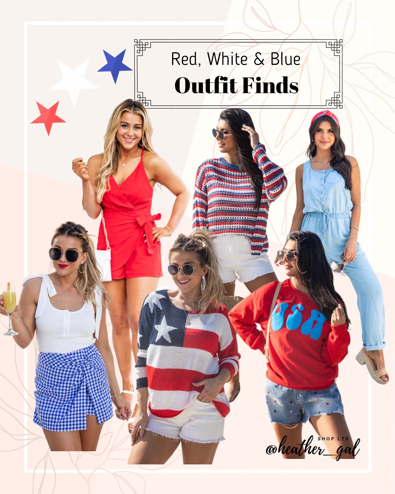 Outfit ideas! Memorial Day, Fourth of July outfit ideas, Labor Day outfit ideas, red white and blue outfit, America outfit, America inspired, summer outfits, Memorial Day outfit ideas, pink lily red white and blue, cute Fourth of July outfit 

Follow my shop @heather_gal on the @shop.LTK app to shop this post and get my exclusive app-only content!

#liketkit 
@shop.ltk


Follow my shop @heather_gal on the @shop.LTK app to shop this post and get my exclusive app-only content!

#liketkit #LTKSeasonal #LTKunder100 #LTKunder50
@shop.ltk