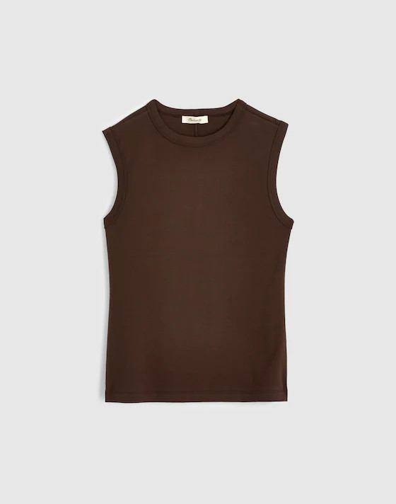 The '90s Shell Tank in Compact Cotton | Madewell