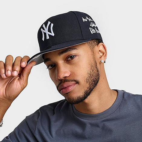 New Era New York Yankees MLB 59FIFTY Fitted Hat in Navy Size: 7 1/4 | Finish Line (US)