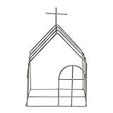 Creative Co-Op 6" L x 5-3/4"W x 10" H Metal Wire Church Figures and Figurines, Multi | Amazon (US)
