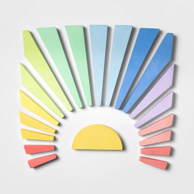 20pc Sidewalk Rainbow Sun Chalk - Sun Squad™ | Target