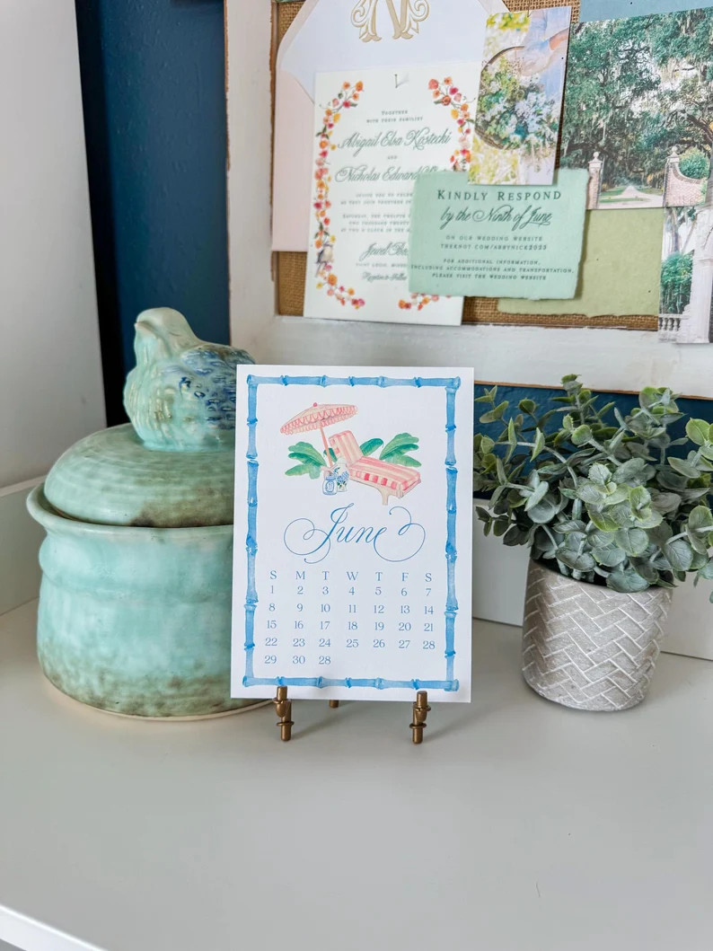 2025 Chinoiserie Desktop Calendar – Grandmillennial Art Prints (Digital or Printed) | Etsy (US)