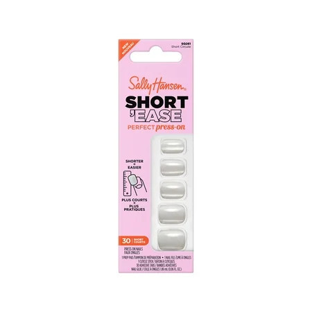 Sally Hansen Perfect Press-On Nails Short Ease Short Circuit Non-Damaging Manicure | Walmart (US)