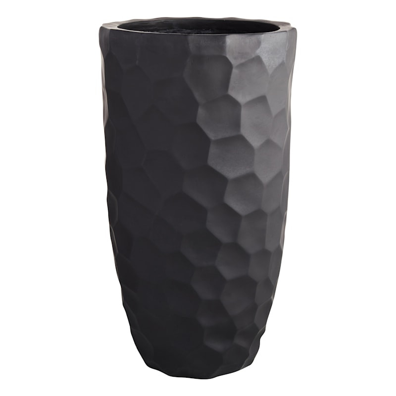 Crosby St. Elena Black Outdoor Planter, Large | At Home