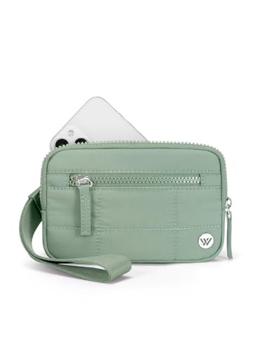 WESTBRONCO Wristlet Wallets for Women – RFID Blocking Quilted Nylon Phone Wallet Clutch, Zip Around Card Holder Purse for Travel & Everyday Use | Amazon (US)