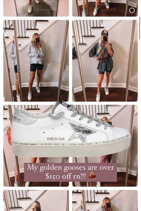 My golden goose sneakers are over $150 off rn!!! Huge sale 🙌🏼 I wear my true size US 7 (IT 37). 

#LTKstyletip #LTKshoecrush #LTKsalealert