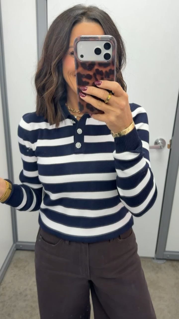 This Walmart top is giving major J.Crew vibes 💙 The stripes  little jeweled buttons are SO CUTE! Wearing an XS!

@Walmart 
#WalmartFinds #WalmartFashion #WalmartStyle #JCrewVibes #AffordableFashion #FallFashion #FallStyle #LTKCreator #LTKFashion #FashionFinds

#LTKootd