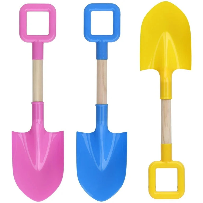 Anzmtosn 16" Wood Handle Beach Sand Shovel, Sturdy Kids Digging Tool | Walmart (US)