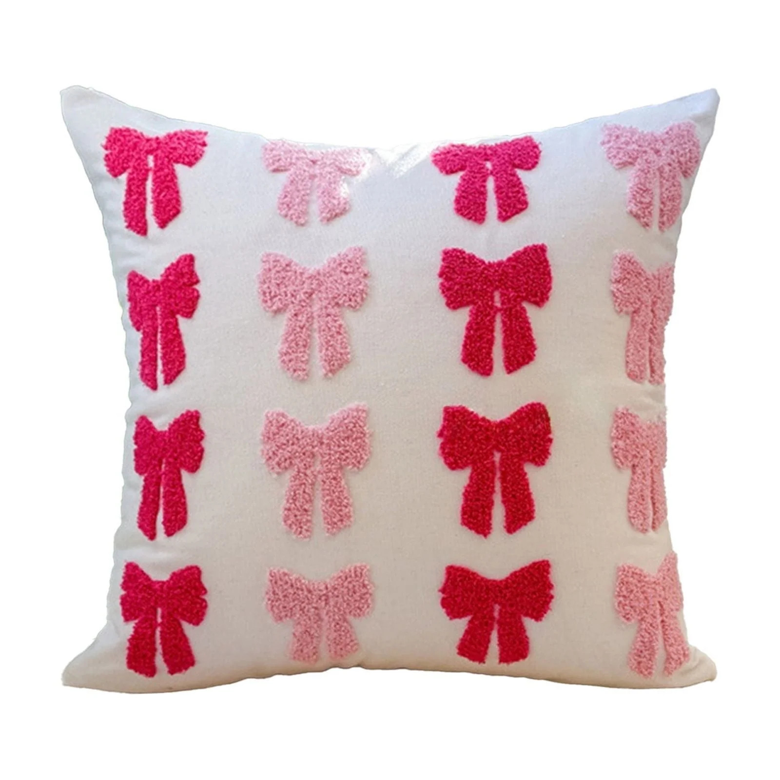 Darzheoy Valentine's Day Throw Pillow with Bow Design, Pink Sofa Cushion for Living Room, Girls B... | Walmart (US)
