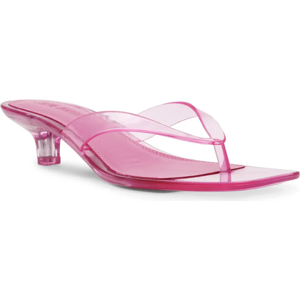 Steve Madden Tracie Kitten Heel Flip Flop in Pink at Nordstrom, Size 8 | Nordstrom
