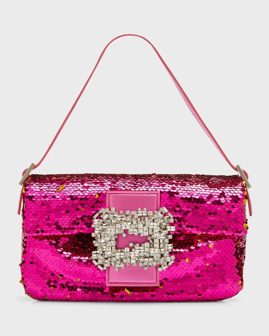 Gedebe Allover Sequins Shoulder Bag | Neiman Marcus