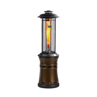 Heatmaxx 36000 BTU Gas Floor Standing Dancing Flame Outdoor Patio Portable Heater Bronze | Target