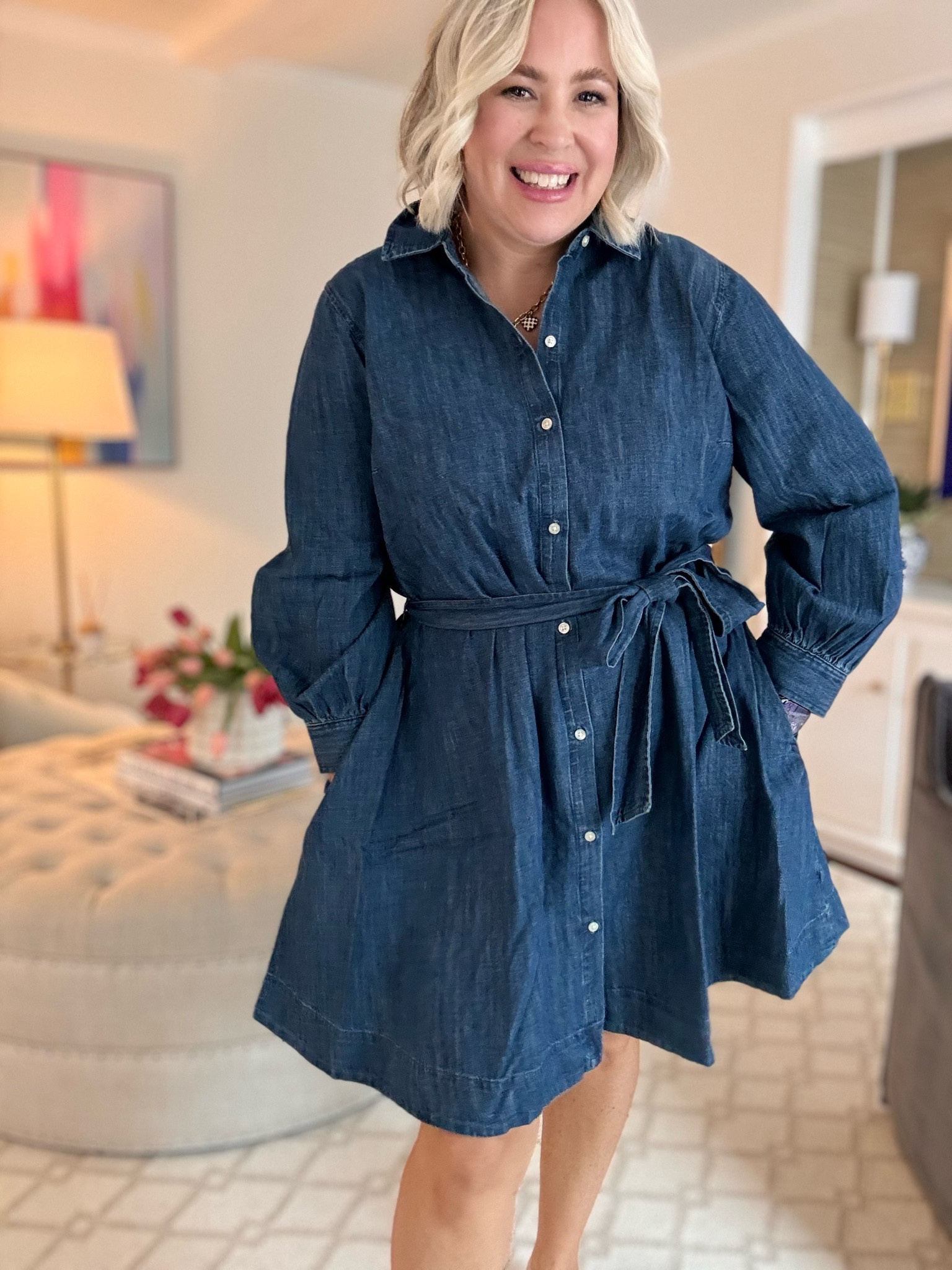 The cutest denim dress from Walmart! Perfect for a teacher outfit! 

#LTKMidsize #LTKBacktoSchool #LTKWorkwear