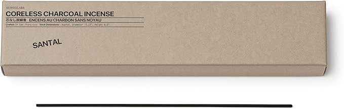 Santal Coreless Pure Incense Sticks, Artisan-Crafted Niche Scent, Exclusive Low-Smoke Bamboo Char... | Amazon (US)