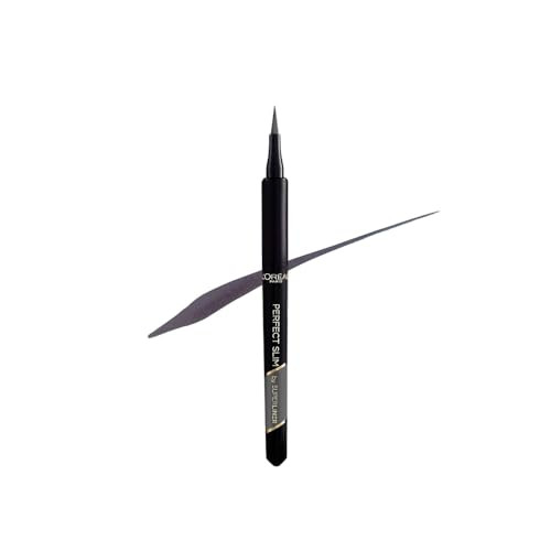 L'Oreal Paris Perfect Slim Liquid Eyeliner, Superliner, Smudge-Proof, Water-Resistant, Intense Matte Colour, Grey | Amazon (UK)