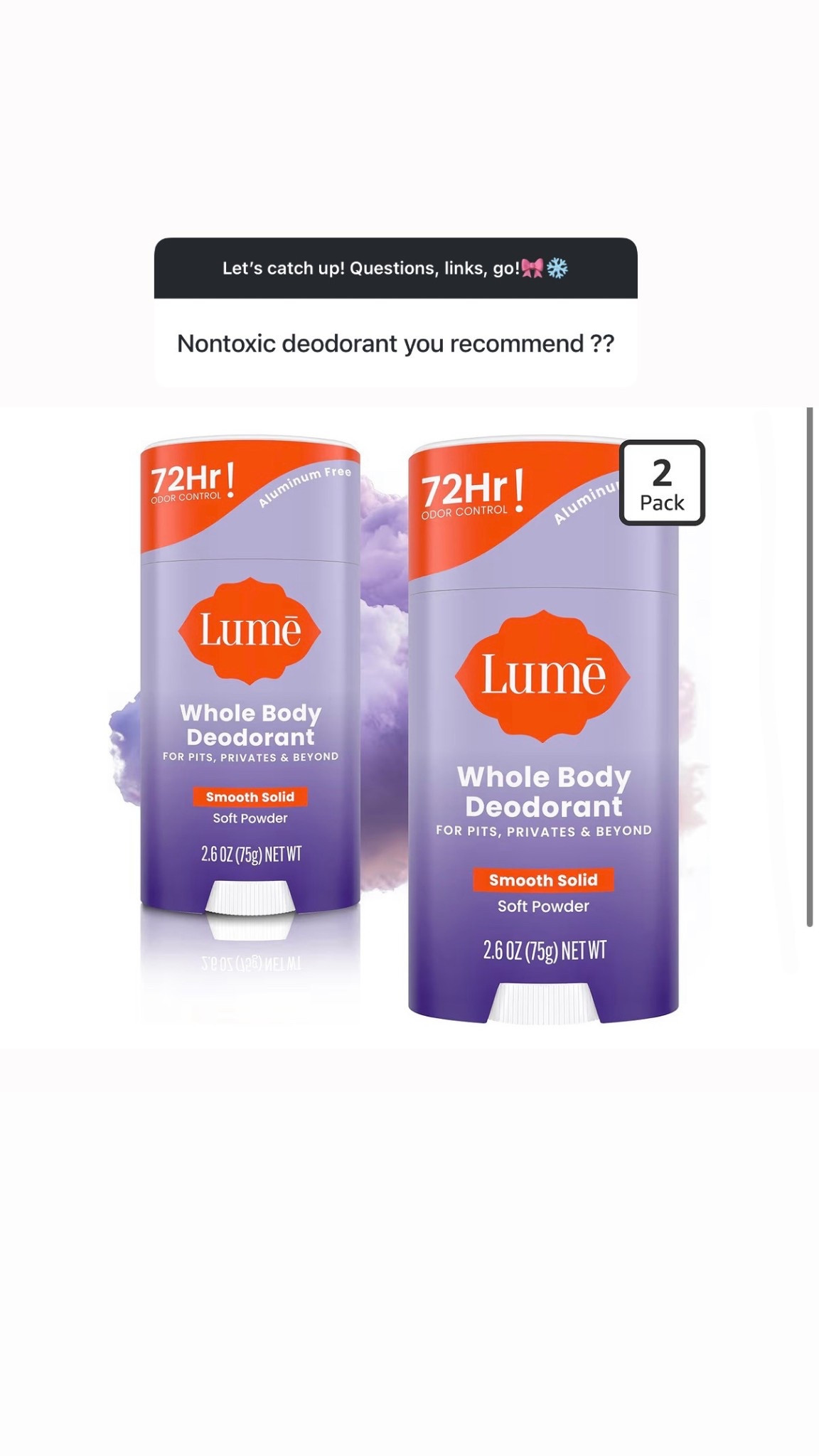 Non toxic deodorant 


#LTKActive