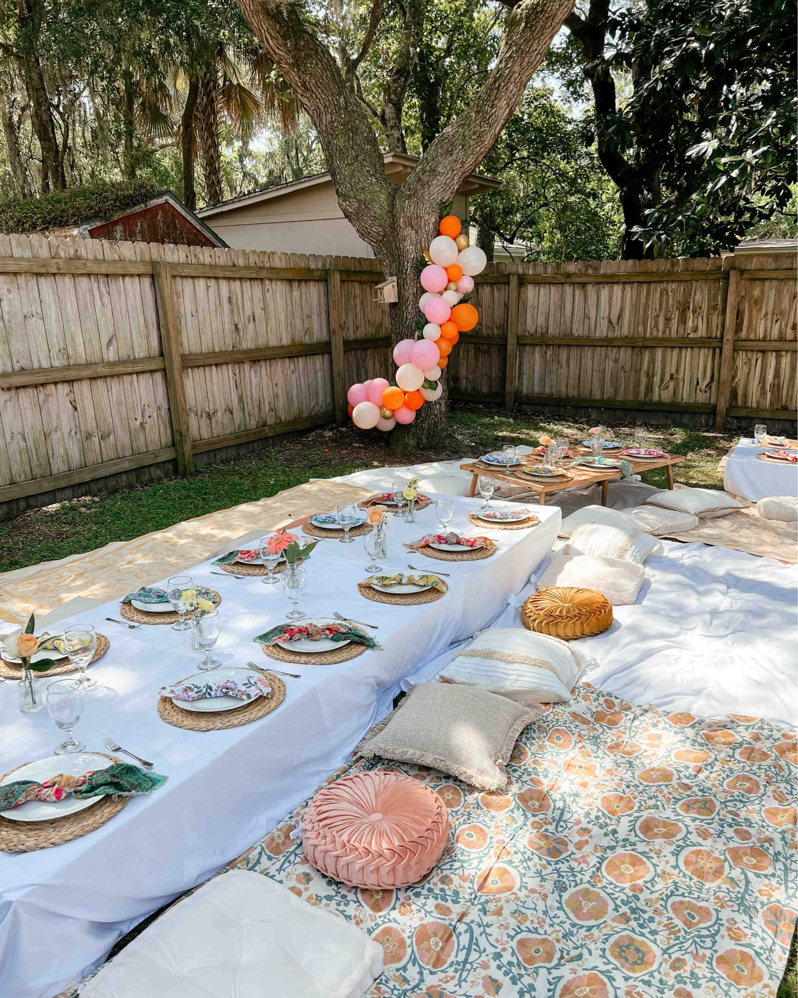 Pool party picnic for my sisters bridal shower ☀️🤍🌸 Blog post with all the details is now up! 

#LTKwedding #LTKparties