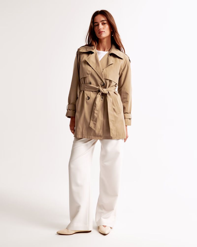 Mid Trench Coat | Abercrombie & Fitch (UK)