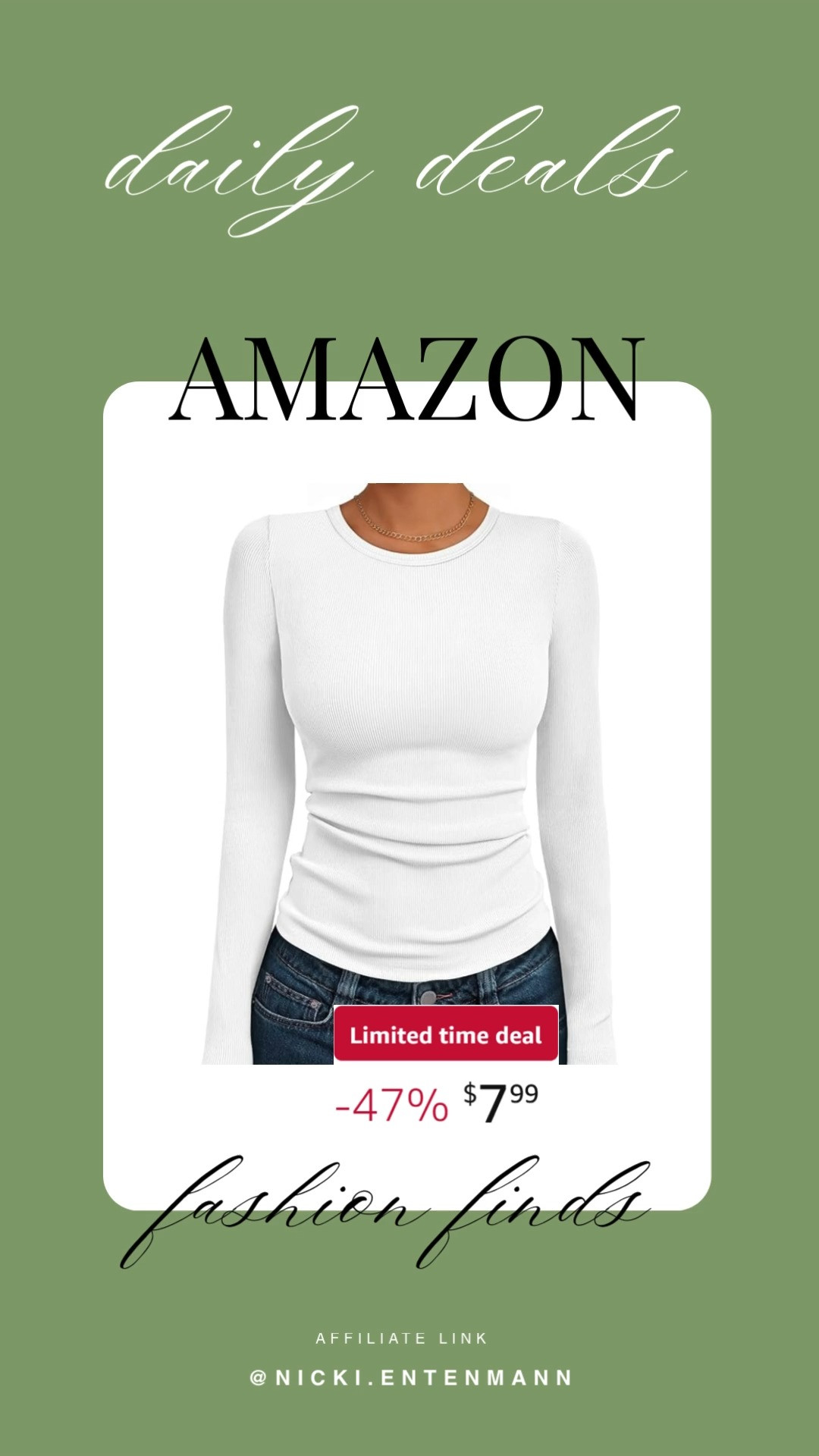 This womens ribbed long sleeve basic top brings cheerful comfort and effortless style to everyday outfits with cozy flair. #RibbedTop #LongSleeveStyle #WomenFashion #WardrobeEssentials #DailyOutfits #LifestyleLooks #CozyWear #ModernStyle #FashionBasics #StyleFavorites 👕✨🌸
 

 #LTKootd #LTKHome #LTKTravel