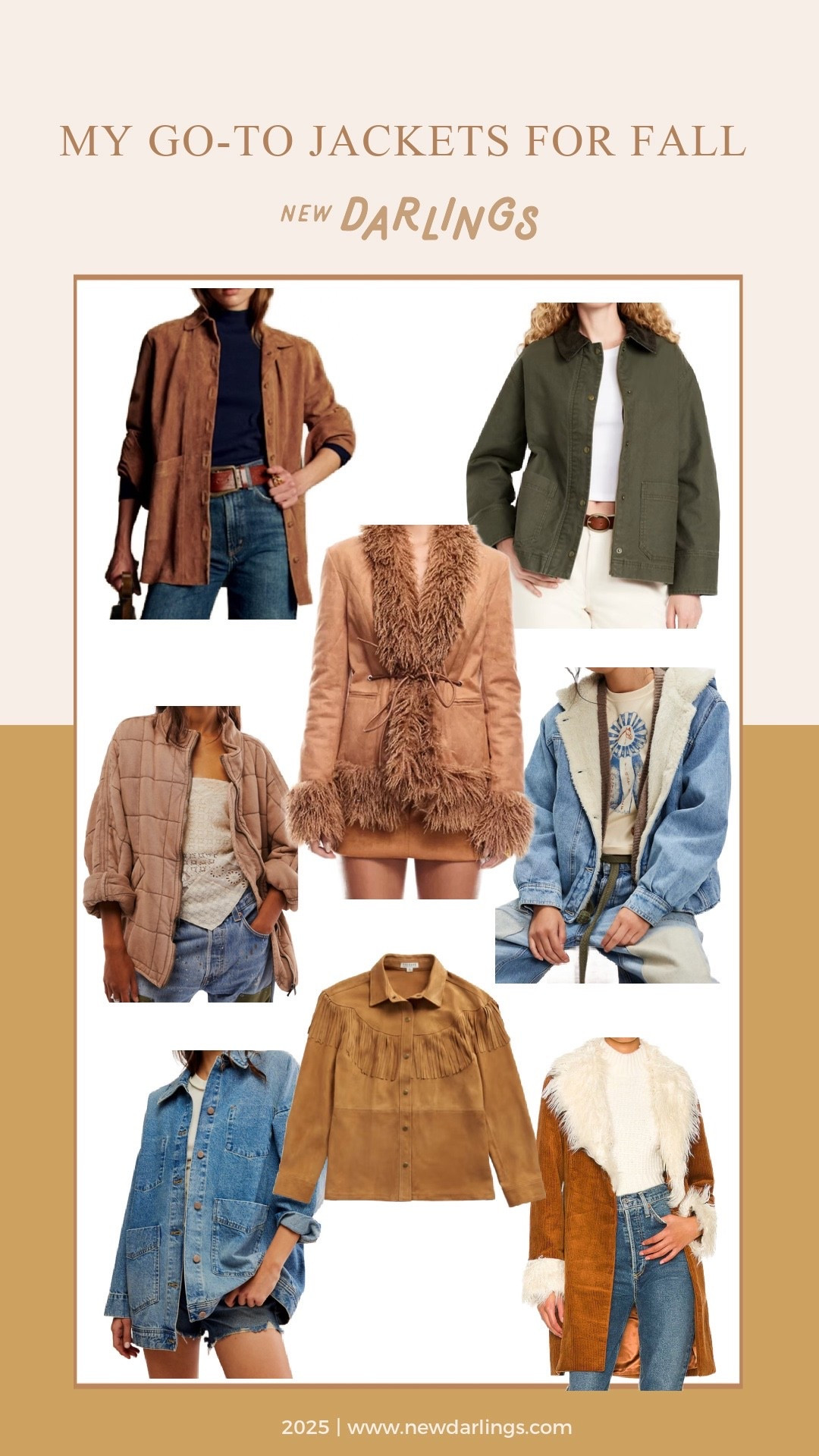 Fall jackets - I always wear a mix of these styles through the fall season. 

Casual jacket, penny lane jacket, fringe jacket, chore coat, suede jacket

#LTKFallSale #LTKSeasonal #LTKStyleTip
