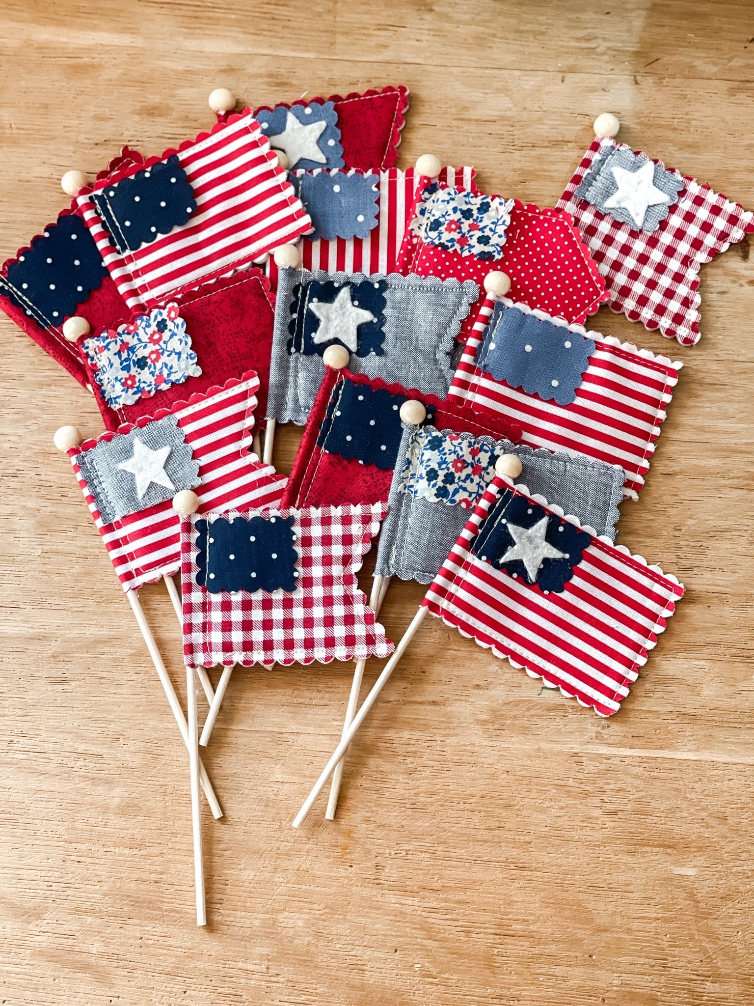 DIY Mini flags!

#LTKHome #LTKSeasonal
