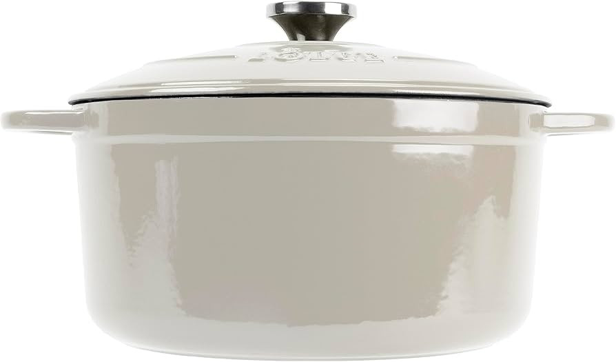 Lodge 6.5 Quart Enameled Cast Iron Dutch Oven with Lid – Dual Handles – Oven Safe up to 500°... | Amazon (US)