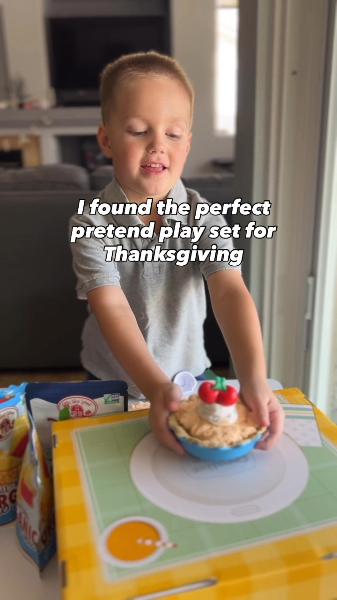 Pretend play is how kids learn. They watch, imitate, and explore real-life experiences in their own way.

So when your preschooler wants to bake a Thanksgiving pie just like you (but you still need to get dinner on the table 😅), this pretend pie set is the perfect solution!

This Little Tikes Creative Chef Pie Set comes with cloud dough crusts, pretend whipped cream, and even a cherry jar that opens (The details are so good)!

#LTKHoliday #LTKSeasonal #LTKKids