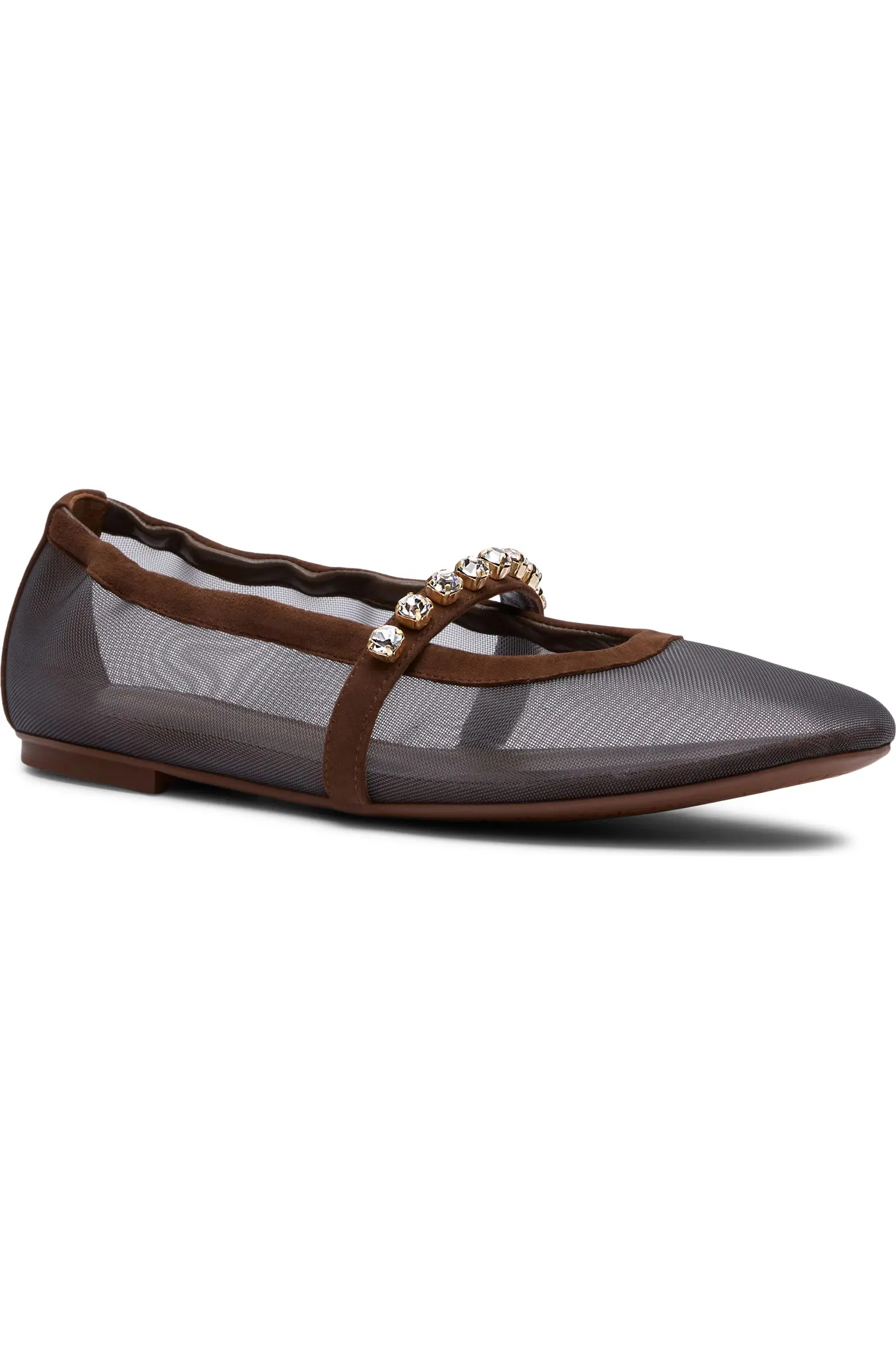 Goldie Crystal Strap Ballet Flat (Women) | Nordstrom | Nordstrom