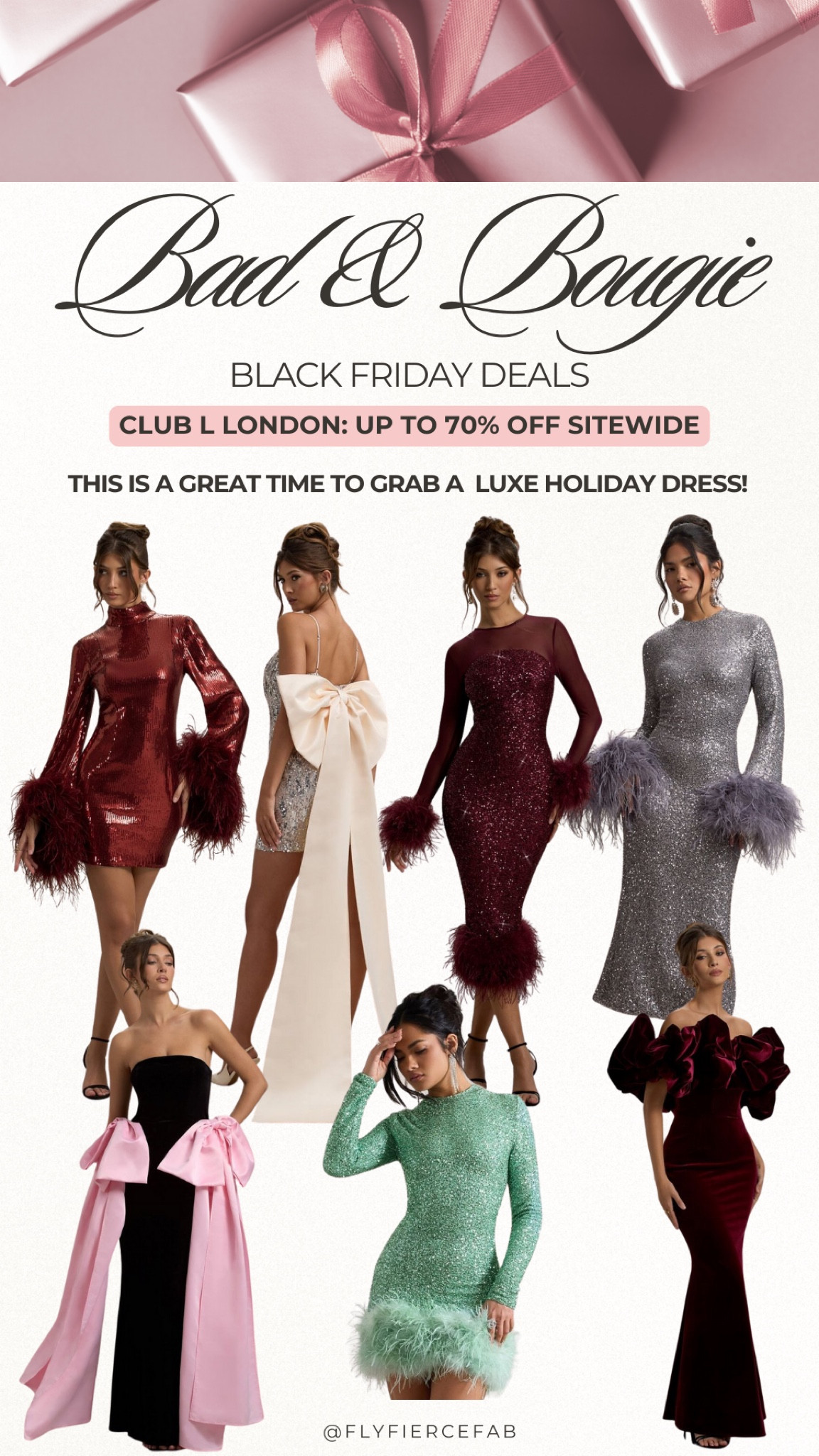 Club L London is currently doing up to 70% off for Black Friday! 🛍️ This is a great time to get a luxe holiday dress for upcoming holiday parties, Christmas dinners, etc. 🎅🏾🎄

This is also a good time to get a birthday outfit if you’re a winter baby 👀.

If you’re still on the hunt for a fabulous holiday outfit, check out some of these dresses ✨.

#LTKParties #LTKCyberWeek #LTKHoliday